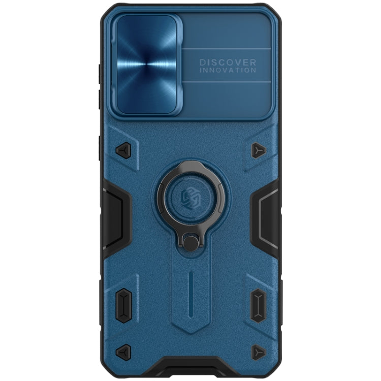 For Samsung Galaxy S21+ 5G NILLKIN Shockproof CamShield Armor Protective Case with Invisible Ring Holder(Blue) - Galaxy S21+ 5G Cases by NILLKIN | Online Shopping South Africa | PMC Jewellery