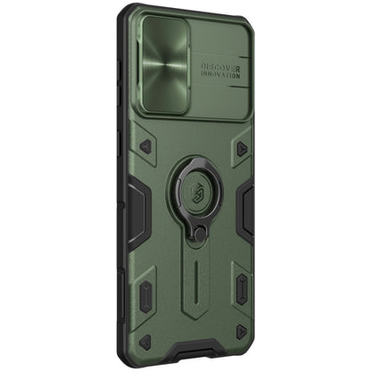For Samsung Galaxy S21+ 5G NILLKIN Shockproof CamShield Armor Protective Case with Invisible Ring Holder(Green) - Galaxy S21+ 5G Cases by NILLKIN | Online Shopping South Africa | PMC Jewellery