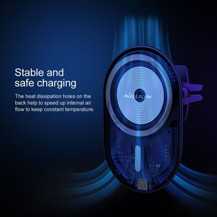NILLKIN MagRoad Magnetic Car Holder with Wireless Charging - free shipping - PMC TechLife - Order now!
