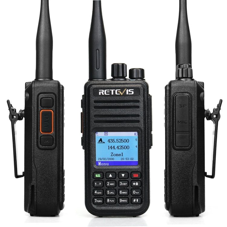 RETEVIS RT3S 136-174MHz + 400-480MHz 3000CH Handheld DMR Digital Two Way Radio Walkie Talkie, GPS Version - free shipping - PMC TechLife - Order now!