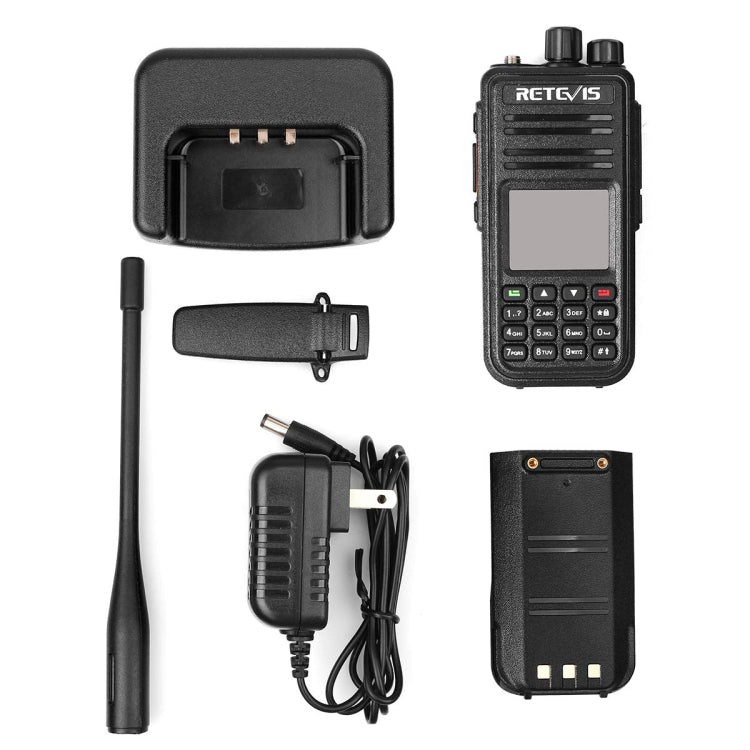 RETEVIS RT3S 136-174MHz + 400-480MHz 3000CH Handheld DMR Digital Two Way Radio Walkie Talkie, GPS Version - Handheld Walkie Talkie by RETEVIS | Online Shopping South Africa | PMC Jewellery | Buy Now Pay Later Mobicred