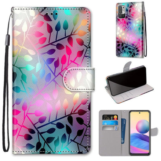 For Xiaomi Redmi Note 10 5G Coloured Drawing Cross Texture Horizontal Flip PU Leather Case with Holder & Card Slots & Wallet & Lanyard(Translucent Glass) - Xiaomi Cases by PMC Jewellery | Online Shopping South Africa | PMC Jewellery