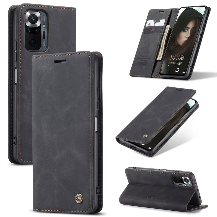 For Xiaomi Redmi Note 10 Pro 4G / Note 10 Pro Max CaseMe 013 Multifunctional Horizontal Flip Leather Case with Holder & Card Slot & Wallet(Black) - Note 10 Pro Cases by CaseMe | Online Shopping South Africa | PMC Jewellery