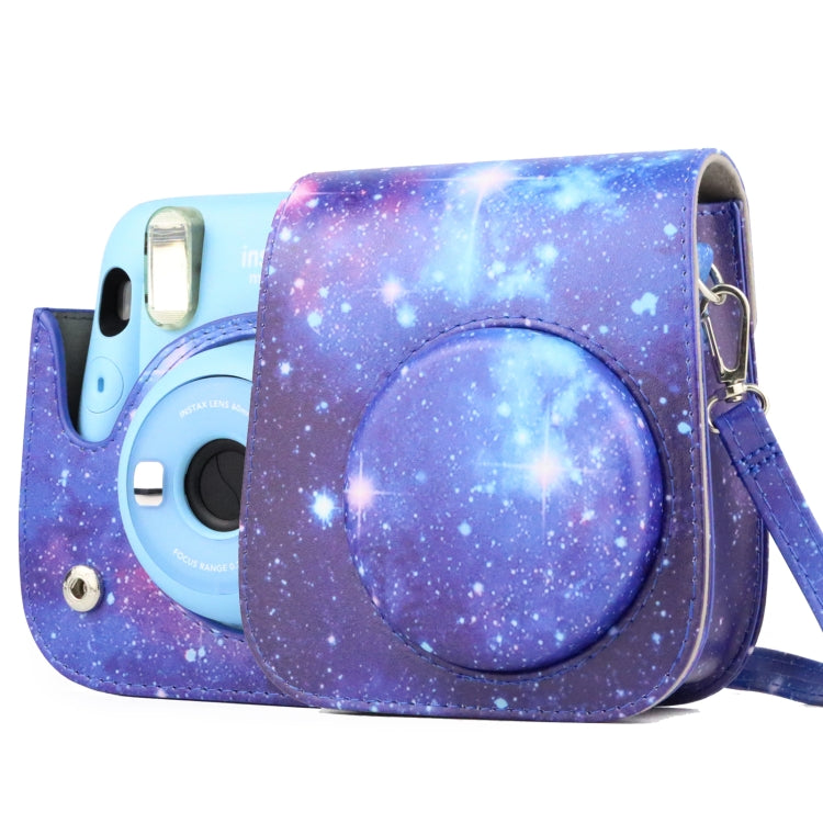 Painted Series Camera Bag with Shoulder Strap for Fujifilm Instax mini 11(Shining Starry Sky) - Leather Bag by PMC TechLife | Online Shopping South Africa | PMC TechLife