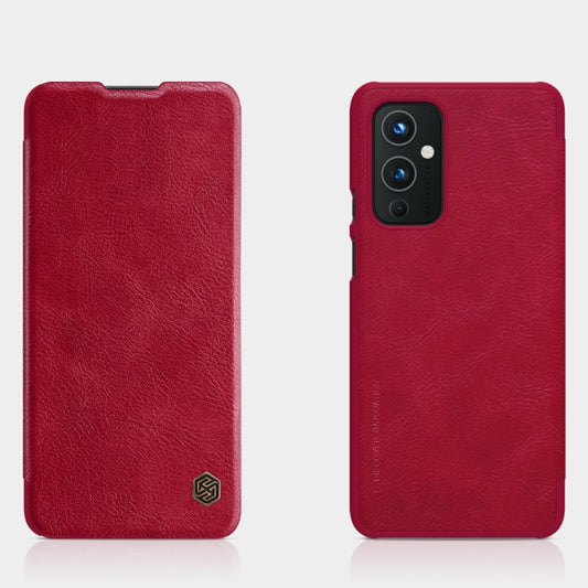 For OnePlus 9 (IN/CN Version) NILLKIN QIN Series Crazy Horse Texture Horizontal Flip Leather Case with Card Slot(Red) - OnePlus Cases by NILLKIN | Online Shopping South Africa | PMC Jewellery