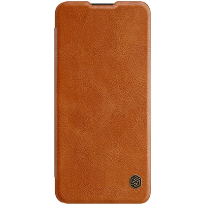 For OnePlus 9 (IN/CN Version) NILLKIN QIN Series Crazy Horse Texture Horizontal Flip Leather Case with Card Slot(Brown) - OnePlus Cases by NILLKIN | Online Shopping South Africa | PMC Jewellery