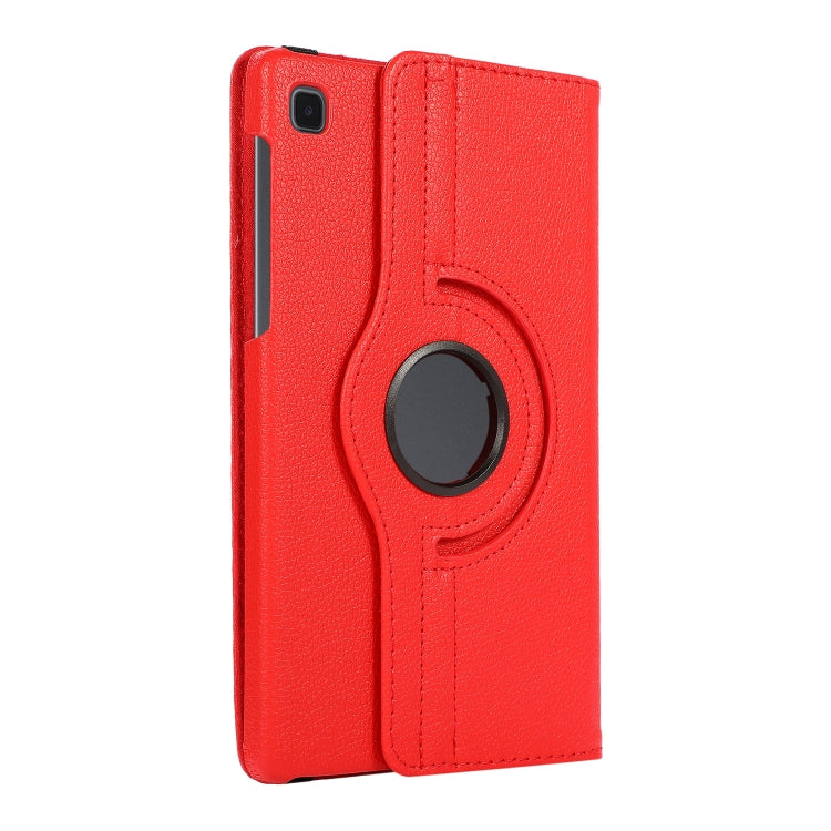 For Samsung Galaxy A7 Lite T220 360 Degree Rotation Litchi Texture Flip Leather Case with Holder(Red) - Tab A7 Lite T220 / T225 by PMC TechLife | Online Shopping South Africa | PMC TechLife | Buy Now Pay Later Mobicred