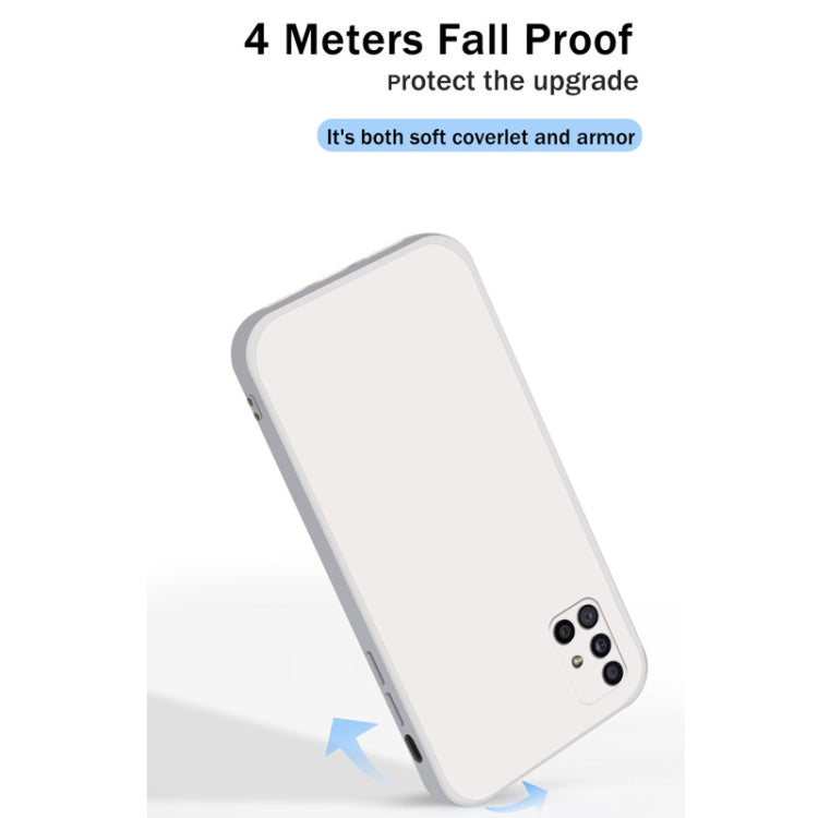 For Samsung Galaxy M51 Solid Color Imitation Liquid Silicone Straight Edge Dropproof Full Coverage Protective Case(Black) - free shipping - PMC TechLife - Order now!