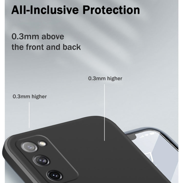For Samsung Galaxy S20 FE Solid Color Imitation Liquid Silicone Straight Edge Dropproof Full Coverage Protective Case(Dark Green) - free shipping - PMC TechLife - Order now!