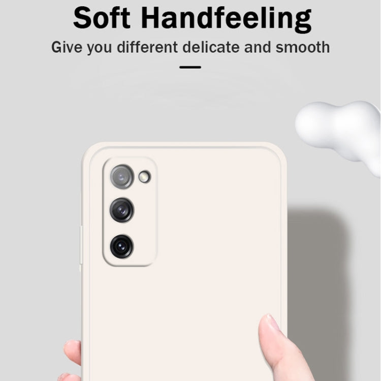 For Samsung Galaxy S20 FE Solid Color Imitation Liquid Silicone Straight Edge Dropproof Full Coverage Protective Case(Matcha Green) - free shipping - PMC TechLife - Order now!