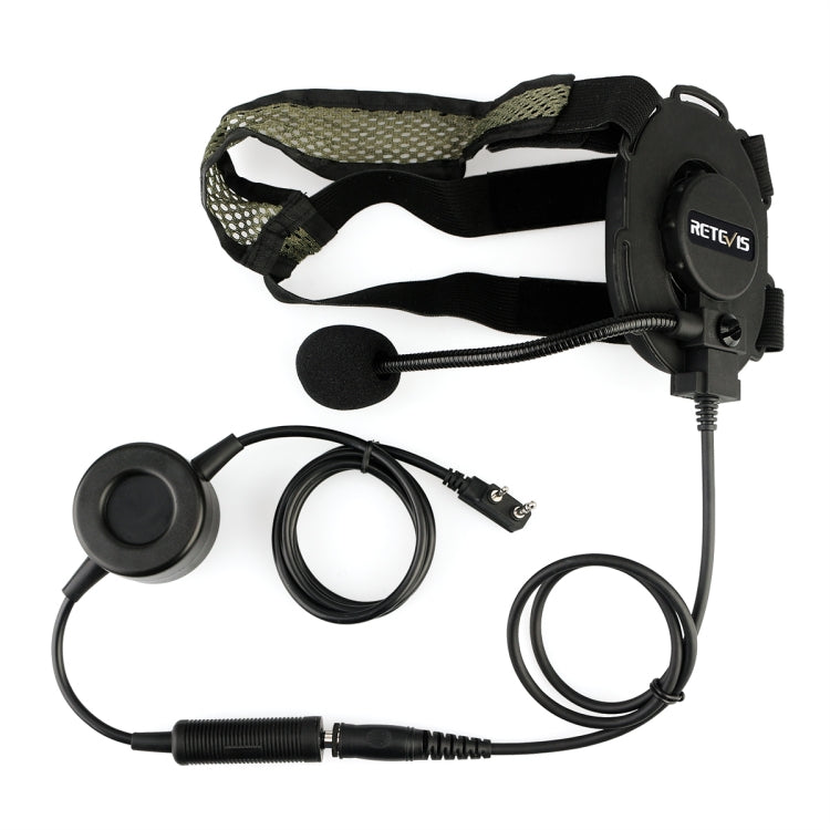 RETEVIS EH060K 2 Pin PPT Water-resistant Tactical Military Headphone Microphone - free shipping - PMC TechLife - Order now!