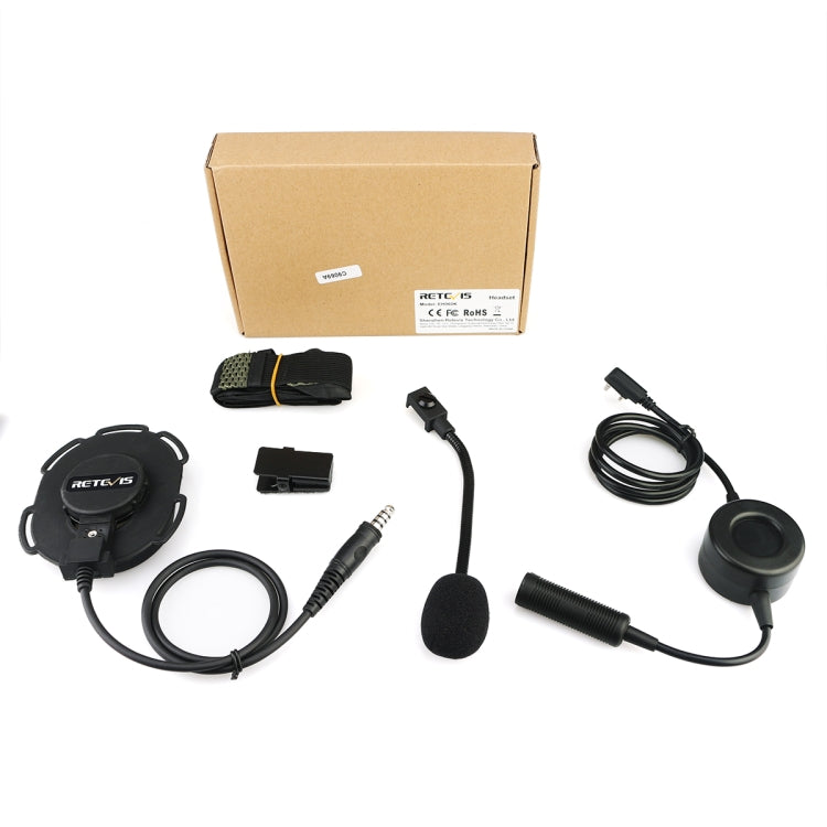 RETEVIS EH060K 2 Pin PPT Water-resistant Tactical Military Headphone Microphone - free shipping - PMC TechLife - Order now!
