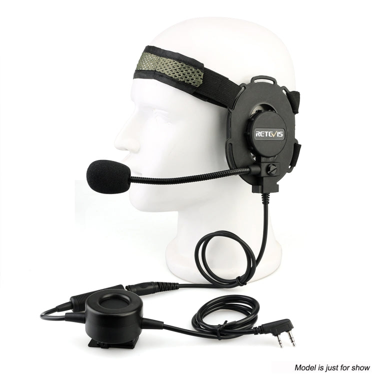 RETEVIS EH060K 2 Pin PPT Water-resistant Tactical Military Headphone Microphone - free shipping - PMC TechLife - Order now!