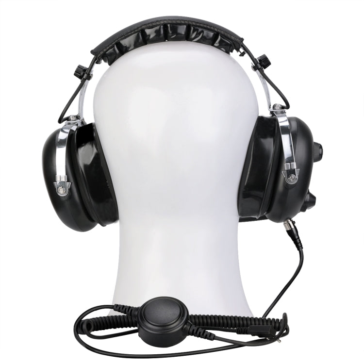 RETEVIS EH070K 2 Pin Adjustable Volume Binaural Noise Reduction Headphone Microphone - free shipping - PMC TechLife - Order now!