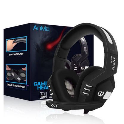 Anivia AH38 3.5mm Wired Gaming Headset with Microphone(Black Silver) - Multimedia Headset by SADES | Online Shopping South Africa | PMC Jewellery
