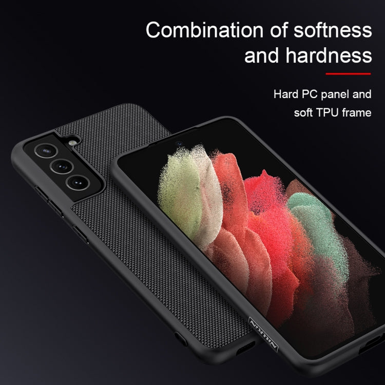 For Samsung Galaxy S21 FE 5G NILLKIN 3D Textured Nylon Fiber TPU Case(Black) - Galaxy Phone Cases by NILLKIN | Online Shopping South Africa | PMC Jewellery