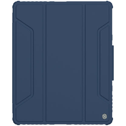 For iPad Pro 12.9 2022 / 2021 / 2020 NILLKIN Bumper Pro Horizontal Flip Leather Tablet Case with Pen Slot & Holder & Sleep / Wake-up Function (Blue) - iPad Pro 12.9 (2022/2021) Cases by NILLKIN | Online Shopping South Africa | PMC Jewellery