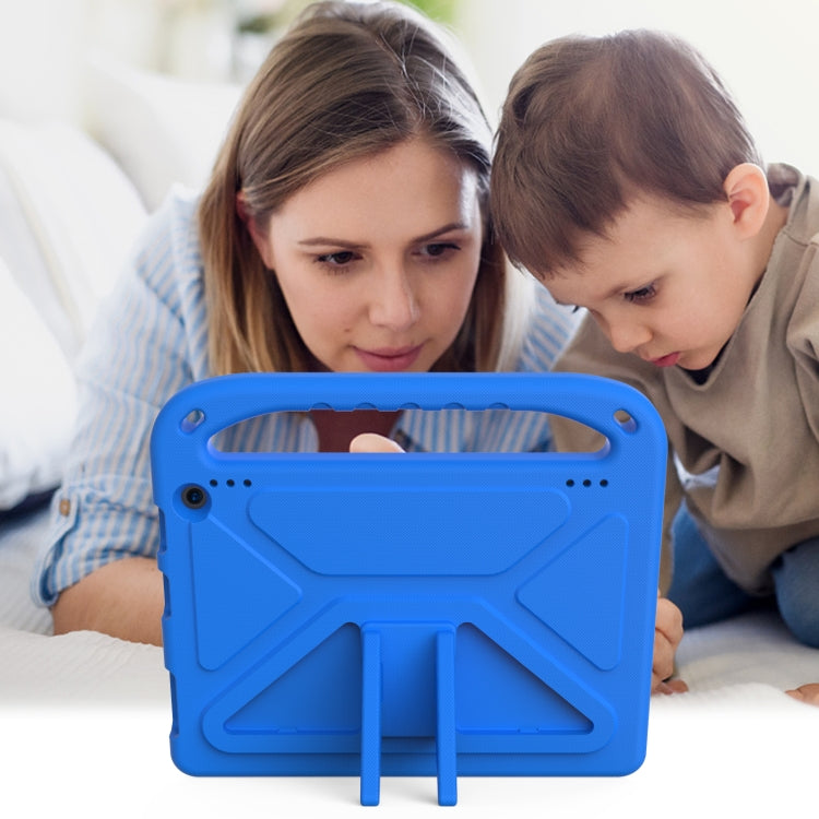 For Amazon Fire HD 10 2021 Handle Portable EVA Shockproof Anti Falling Protective Case with Triangle Holder(Blue) - free shipping - PMC TechLife - Order now!