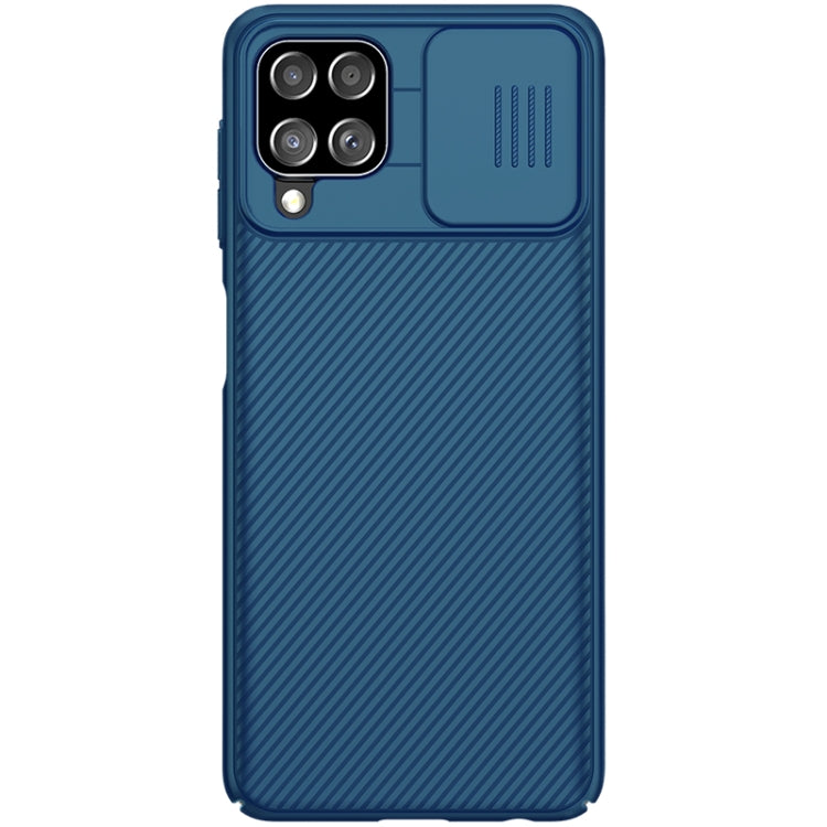For Samsung Galaxy A22 4G LTE NILLKIN Black Mirror Series Camshield Full Coverage Dust-proof Scratch Resistant PC Case(Blue) - Galaxy Phone Cases by NILLKIN | Online Shopping South Africa | PMC Jewellery