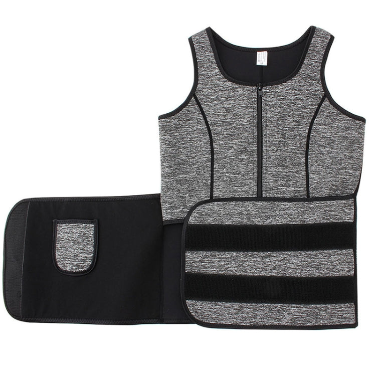 Neoprene Men Sport Body Shapers Vest Waist Body Shaping Corset, Size:M(Grey) -  by PMC Jewellery | Online Shopping South Africa | PMC Jewellery