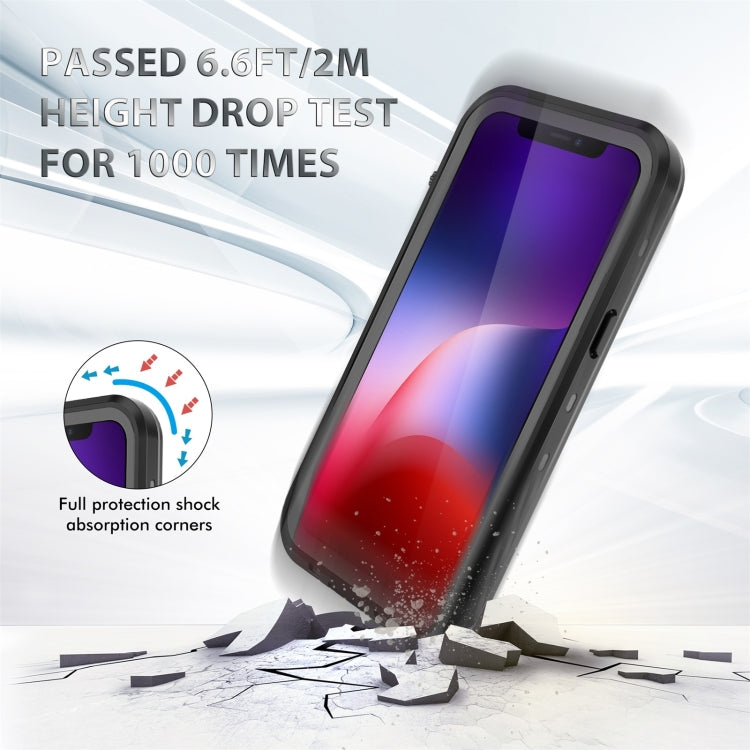 For iPhone 13 RedPepper Transparent Dot Shockproof Waterproof PC + TPU Protective Case(Black) - free shipping - PMC TechLife - Order now!