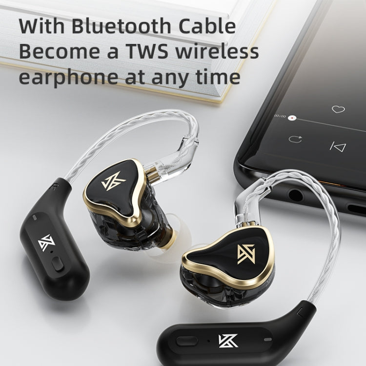 KZ ZAS 16-unit Ring Iron In-ear Wired Earphone, Mic Version(Black) - In Ear Wired Earphone by KZ | Online Shopping South Africa | PMC Jewellery