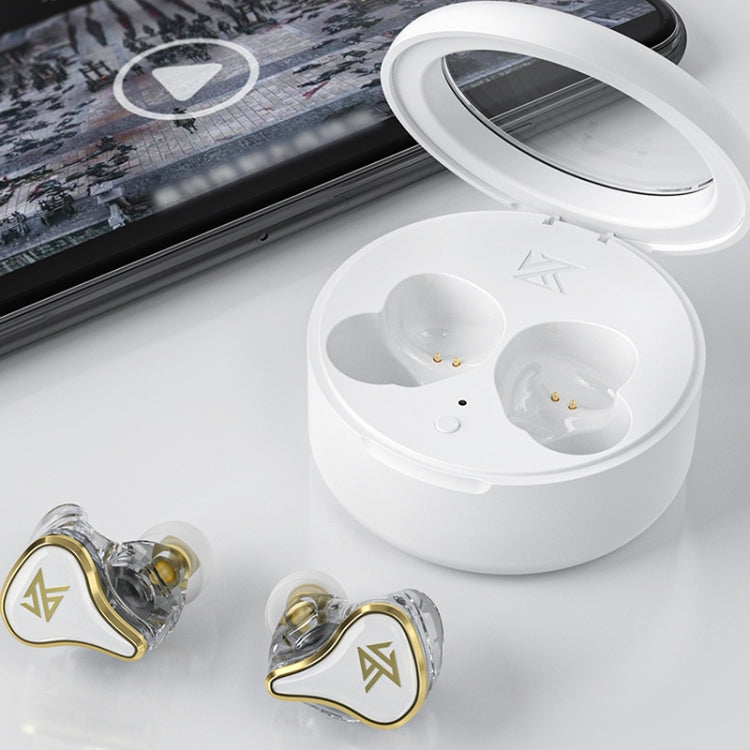 KZ SK10 1DD+1BA Hybrid Technology Bluetooth 5.2 True Wireless TWS Earphone(White) - TWS Earphone by KZ | Online Shopping South Africa | PMC Jewellery