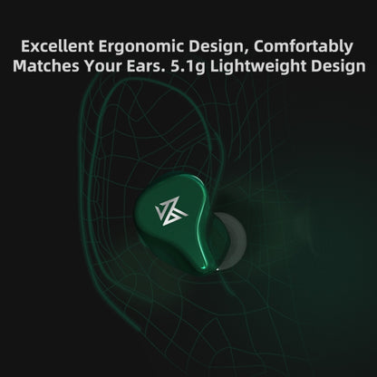 KZ Z1 1DD Dynamic True Wireless Bluetooth 5.0 Sports In-ear Earphone(Green) - In Ear Wired Earphone by KZ | Online Shopping South Africa | PMC Jewellery