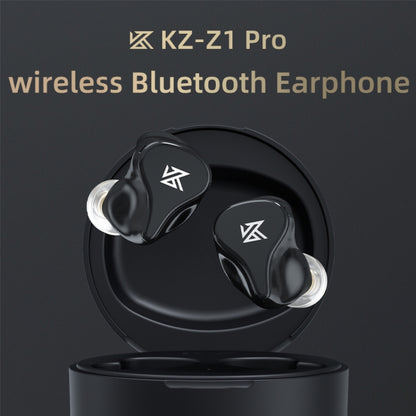 KZ Z1 Pro Dynamic True Wireless Bluetooth 5.2 Sports In-ear Earphone(Black) - In Ear Wired Earphone by KZ | Online Shopping South Africa | PMC Jewellery | Buy Now Pay Later Mobicred