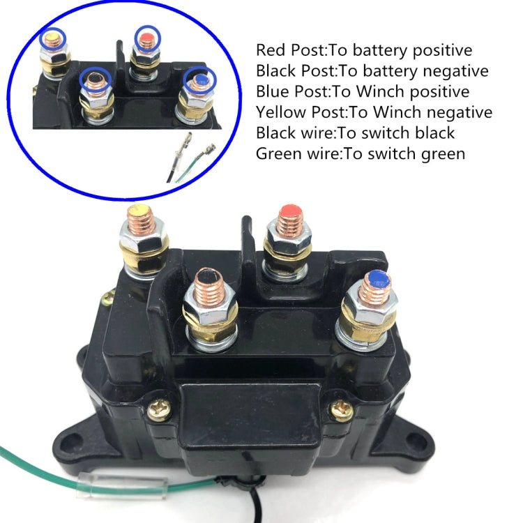 A0399 12V 250A  ATV Electric Winch Relay Heavy Duty Solenoid Contactor with Switch - free shipping - PMC TechLife - Order now!