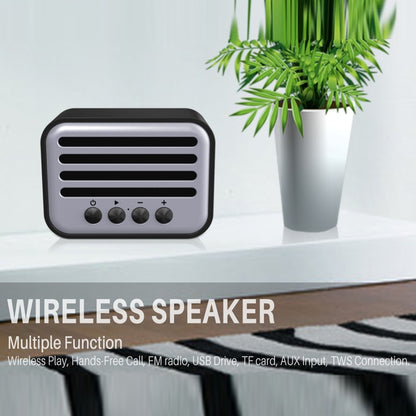 New Rixing NR-102 Mini TWS Bluetooth Speaker(Black) - Mini Speaker by New Rixing | Online Shopping South Africa | PMC Jewellery