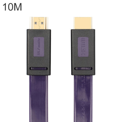 ULT-unite 4K Ultra HD Gold-plated HDMI to HDMI Flat Cable, Cable Length:10m(Transparent Purple) - Cable by ult-unite | Online Shopping South Africa | PMC Jewellery | Buy Now Pay Later Mobicred