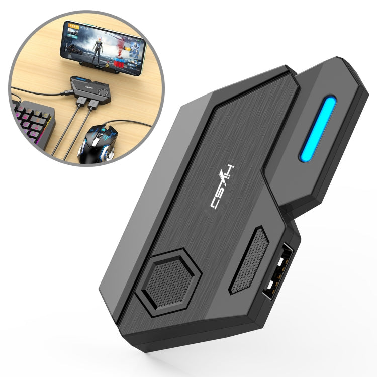 HXSJ P3 Bluetooth 5.0 Keyboard Mouse Converter Shooting Game Auxiliary Tool(Black) - free shipping - PMC TechLife - Order now!