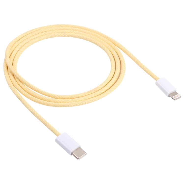 20W PD USB-C / Type-C to 8 Pin Data Cable, Cable Length: 1m(Yellow) - 2 in 1 Cable by PMC TechLife | Online Shopping South Africa | PMC TechLife