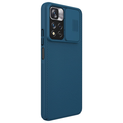 For Xiaomi Redmi Note 11 Pro Global / 11 Pro Global 5G / 11 Pro+ 5G India / 11E Pro 5G NILLKIN Black Mirror Pro Camshield PC Case (Peacock Blue) - Redmi Note 11 Case by NILLKIN | Online Shopping South Africa | PMC Jewellery