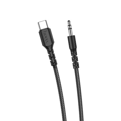 hoco UPA17 Type-C / USB-C Digital Audio Conversion Cable, Length: 1m(Black) - Video & Audio Cable by hoco | Online Shopping South Africa | PMC Jewellery
