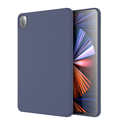 For iPad Pro 11 inch Mutural Silicone Microfiber Tablet Case(Midnight Blue) - iPad Pro 11 (2022/2021) Cases by Mutural | Online Shopping South Africa | PMC Jewellery