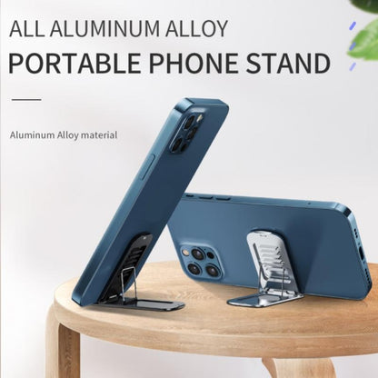 Aluminum Alloy Folding Phone Holder(Silver) - Desktop Holder by PMC Jewellery | Online Shopping South Africa | PMC Jewellery