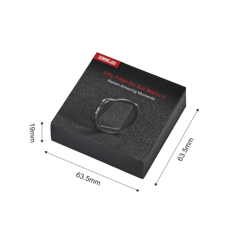For DJI Mavic 3 STARTRC 1110300 CPL Lens Filter(Black) - Lens Filter by STARTRC | Online Shopping South Africa | PMC TechLife | Buy Now Pay Later Mobicred
