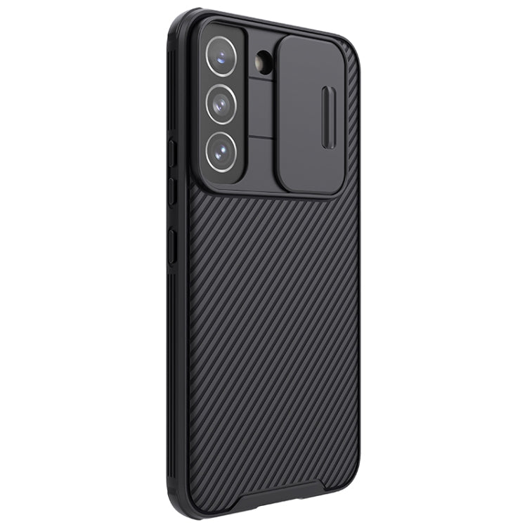 For Samsung Galaxy S22 5G NILLKIN Black Mirror Pro Series Camshield Phone Case(Black) - Galaxy S22 5G Cases by NILLKIN | Online Shopping South Africa | PMC Jewellery