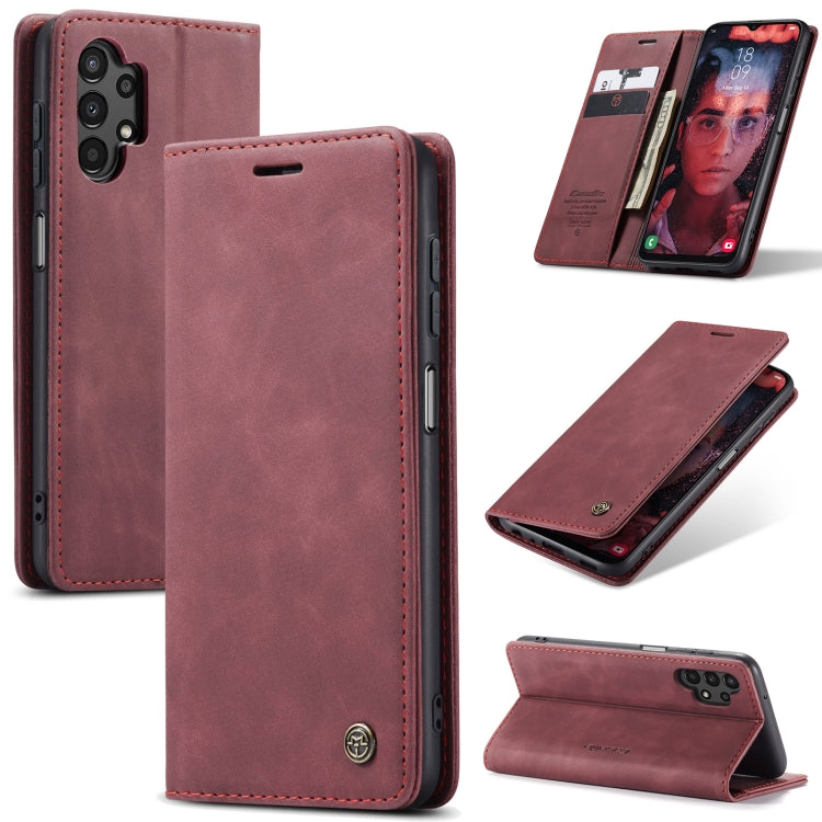 For Samsung Galaxy A13 4G/A13 5G/A04S/A04/M13 5G CaseMe 013 Multifunctional Horizontal Flip Leather Phone Case(Wine Red) - Galaxy Phone Cases by CaseMe | Online Shopping South Africa | PMC Jewellery | Buy Now Pay Later Mobicred