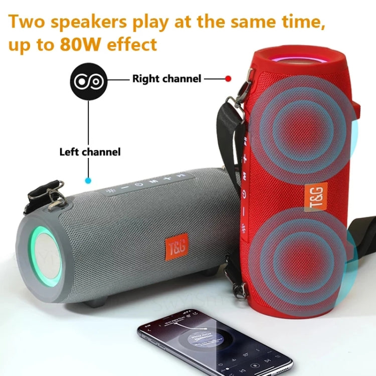 T&G TG322 40W Waterproof Portable LED Bluetooth Speaker(Black) - Desktop Speaker by T&G | Online Shopping South Africa | PMC Jewellery | Buy Now Pay Later Mobicred