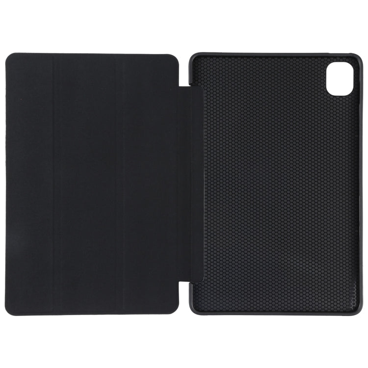 For Xiaomi Mi Pad 5 TPU Three-fold Leather Tablet Case(Black) - More Tablet Cases by PMC TechLife | Online Shopping South Africa | PMC TechLife | Buy Now Pay Later Mobicred