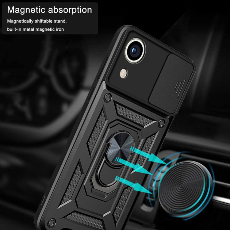 For Samsung Galaxy A03 Core Sliding Camera Cover Design TPU+PC Phone Case(Red) - Galaxy Phone Cases by PMC TechLife | Online Shopping South Africa | PMC TechLife
