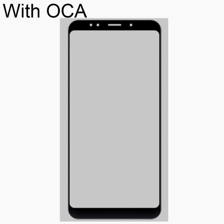 Front Screen Outer Glass Lens with OCA Optically Clear Adhesive for Xiaomi Redmi Note 5(Black) - LCD Related Parts by PMC Jewellery | Online Shopping South Africa | PMC Jewellery