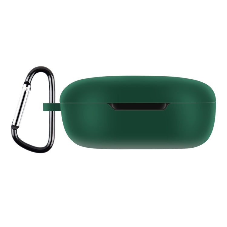 For Xiaomi Redmi Buds 4 Lite Silicone Earphone Protective Case with Hook (Midnight Green) - Xiaomi Earphone Case by PMC Jewellery | Online Shopping South Africa | PMC Jewellery