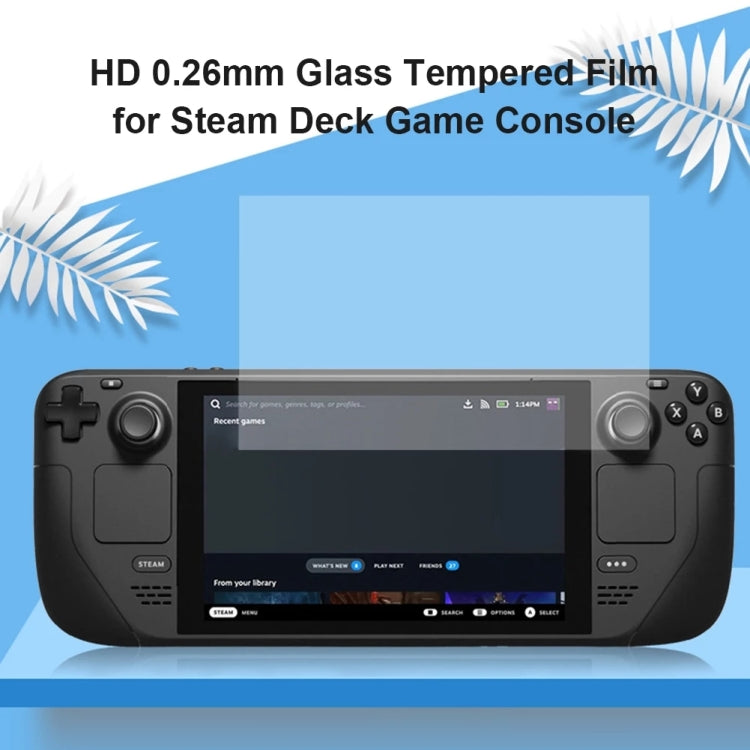 50 PCS 0.26mm 9H 2.5D Tempered Glass Film For Steam Deck Game Console - Accessories by PMC TechLife | Online Shopping South Africa | PMC TechLife