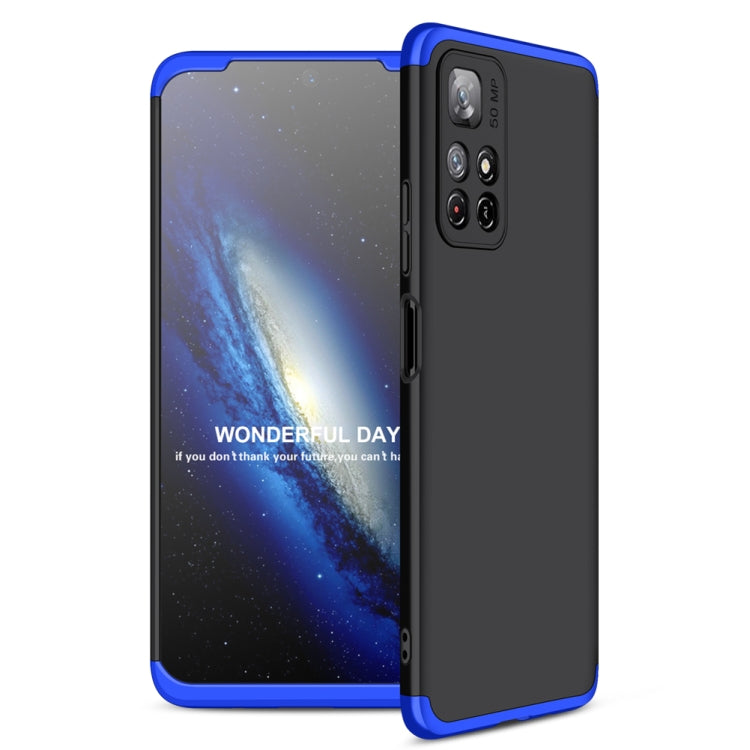 For Xiaomi Poco M4 Pro / Redmi Note 11 CN Version GKK Three Stage Splicing PC Phone Case(Black Blue) - Xiaomi Cases by GKK | Online Shopping South Africa | PMC Jewellery