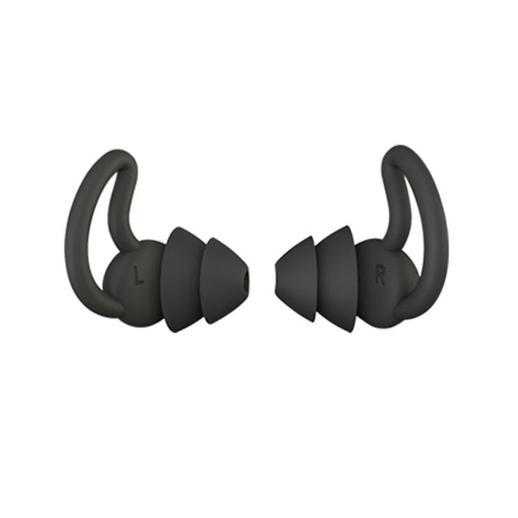 iMeBoBo A1 Shark Fin Version Nano Silicone Sleeping Noise Reduction Earplugs, Style:Two Layer(Black) - Anti-dust & Ear Caps by PMC TechLife | Online Shopping South Africa | PMC TechLife