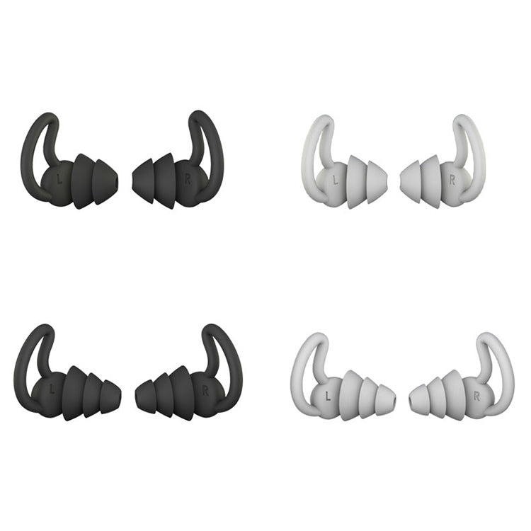 iMeBoBo A1 Shark Fin Version Nano Silicone Sleeping Noise Reduction Earplugs, Style:Three Layer(Grey) - Anti-dust & Ear Caps by PMC TechLife | Online Shopping South Africa | PMC TechLife